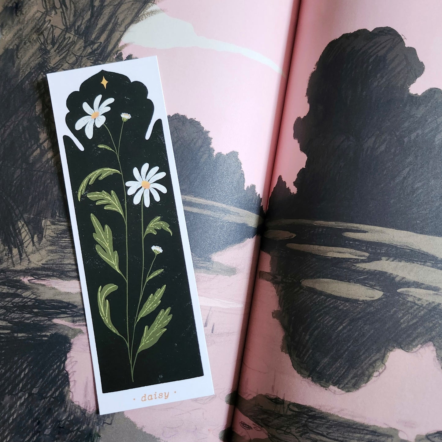 Botanical Daisy Bookmark