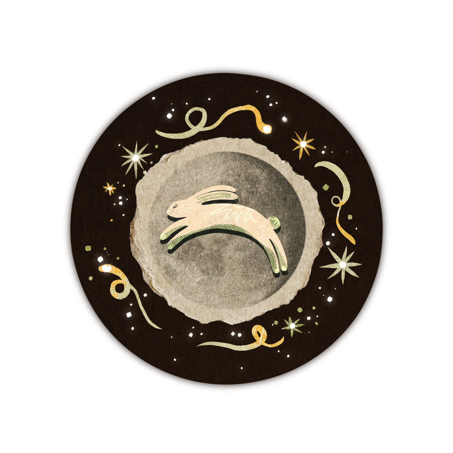 Moon Rabbit Sticker