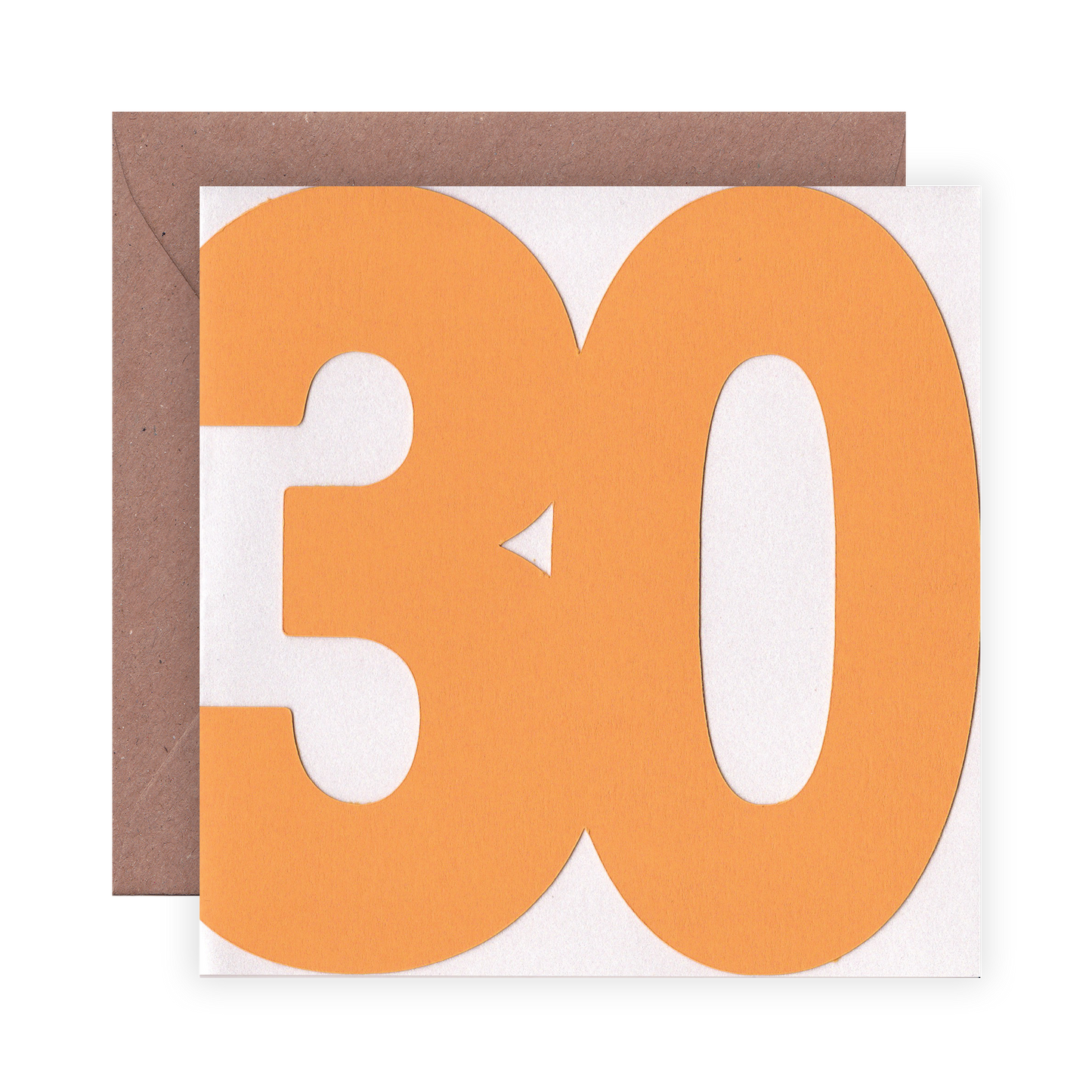30th Birthday cut-out Card