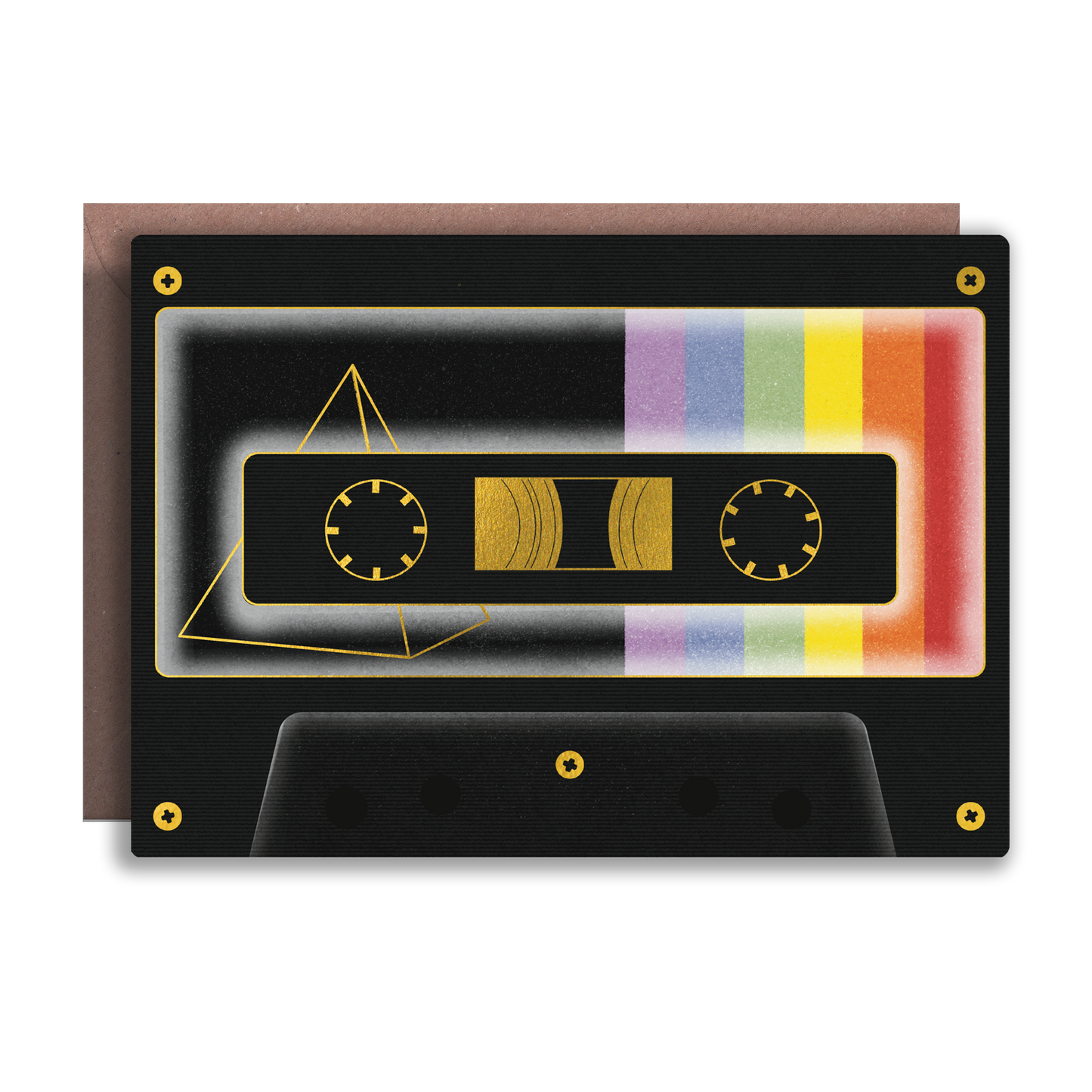 70s Cassette Foiled Cassette Card