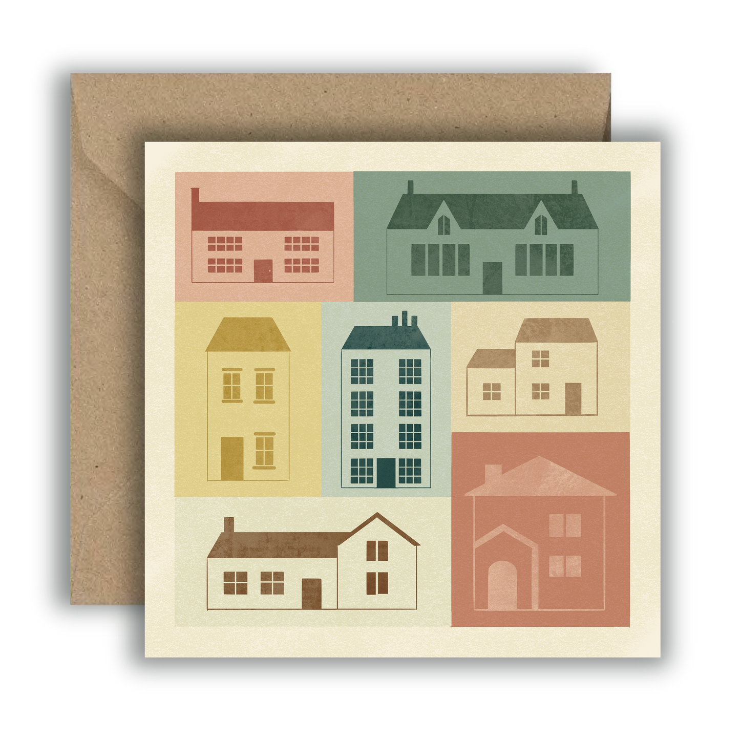 Houses Greeting Card