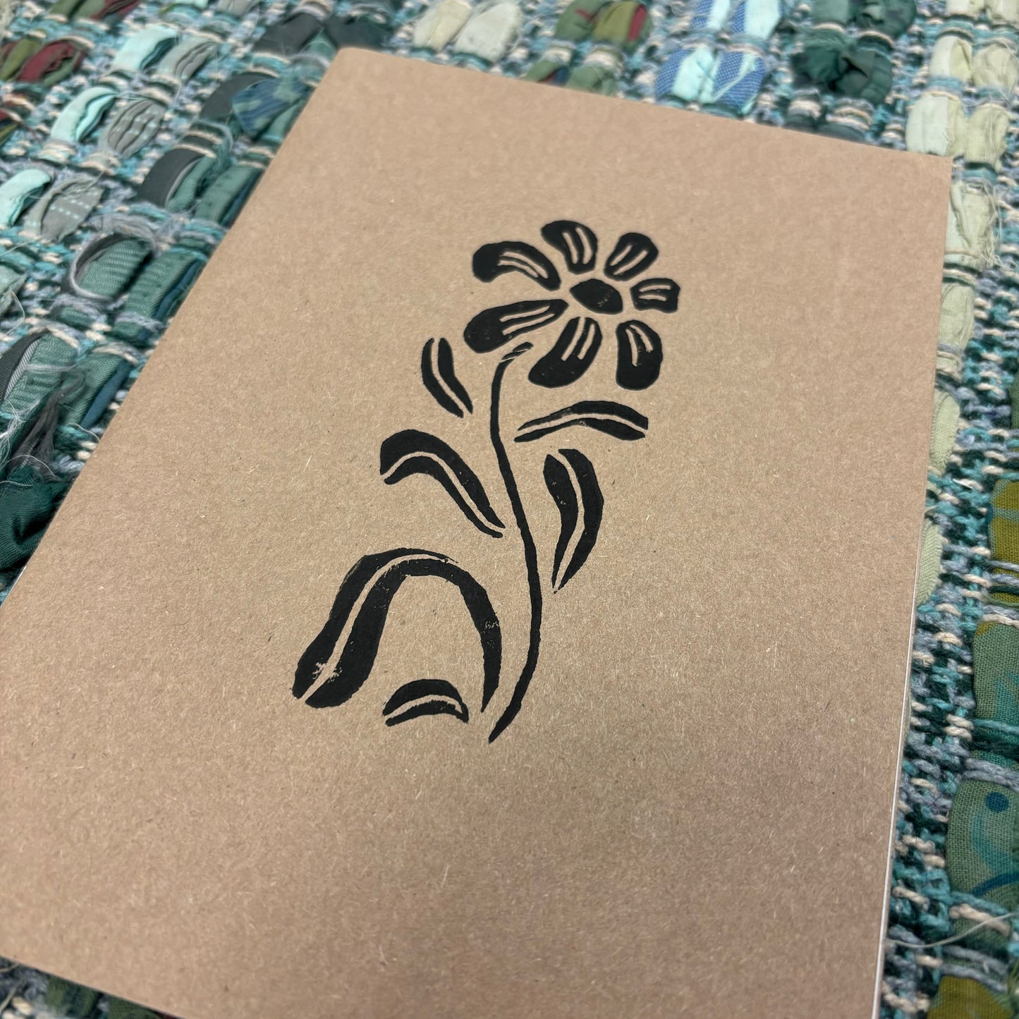 Floral Handprinted Notebook