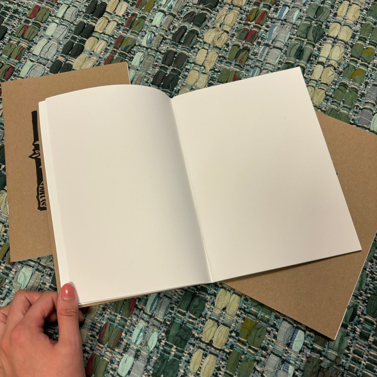 Floral Handprinted Notebook