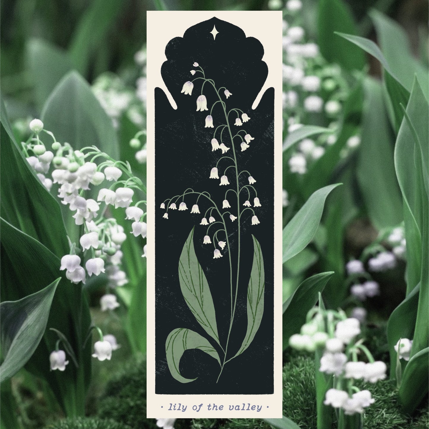 Botanical Lily of the Valley Bookmark