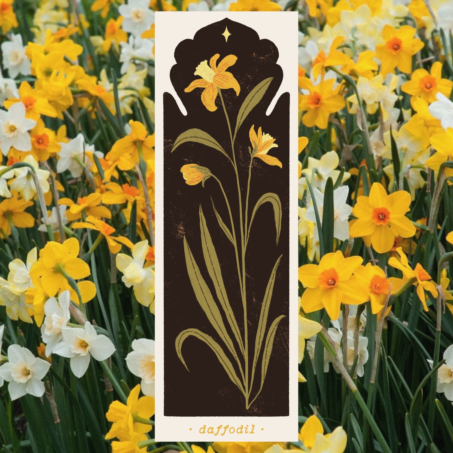 Botanical Daffodil Bookmark