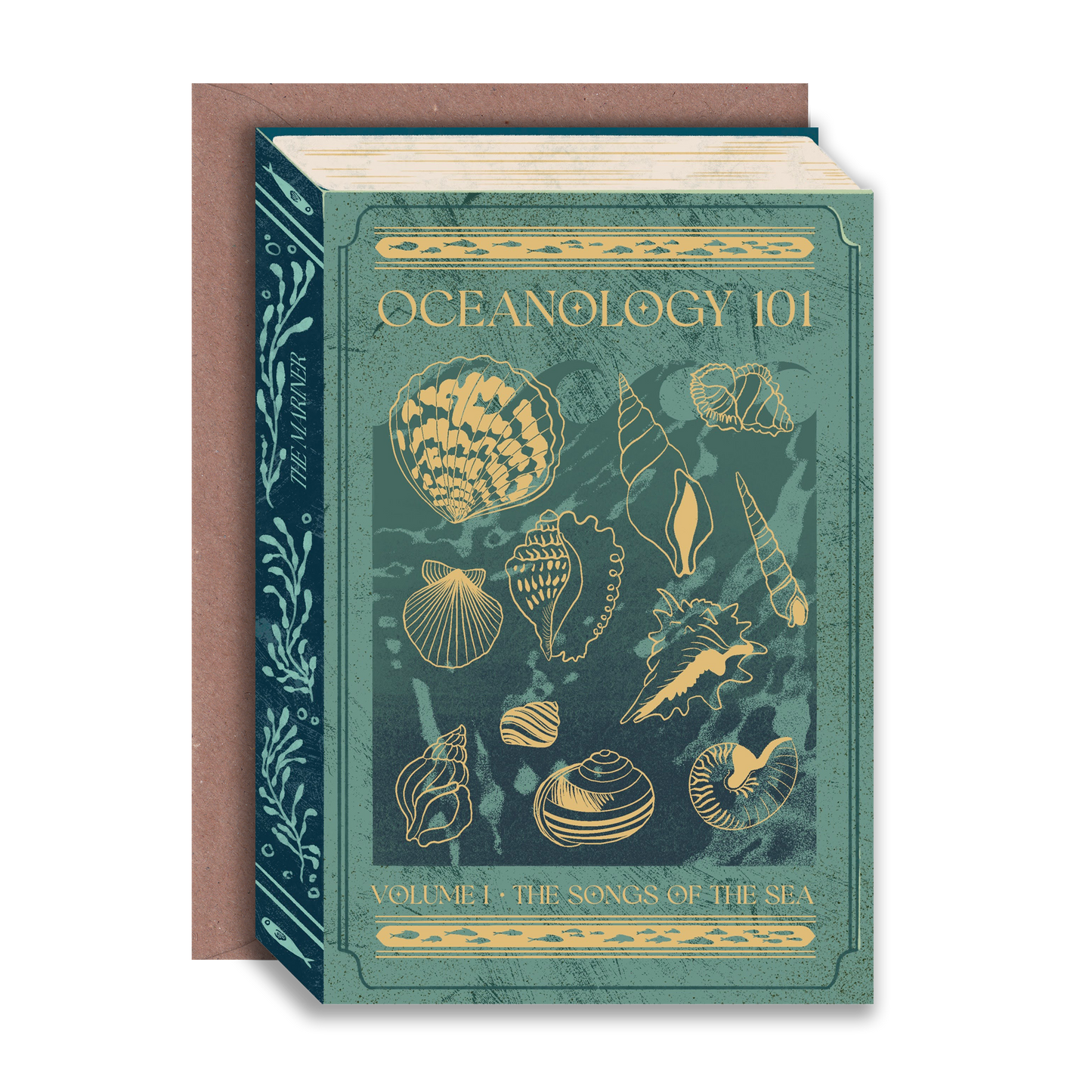 Oceanology 101 Foiled Book card