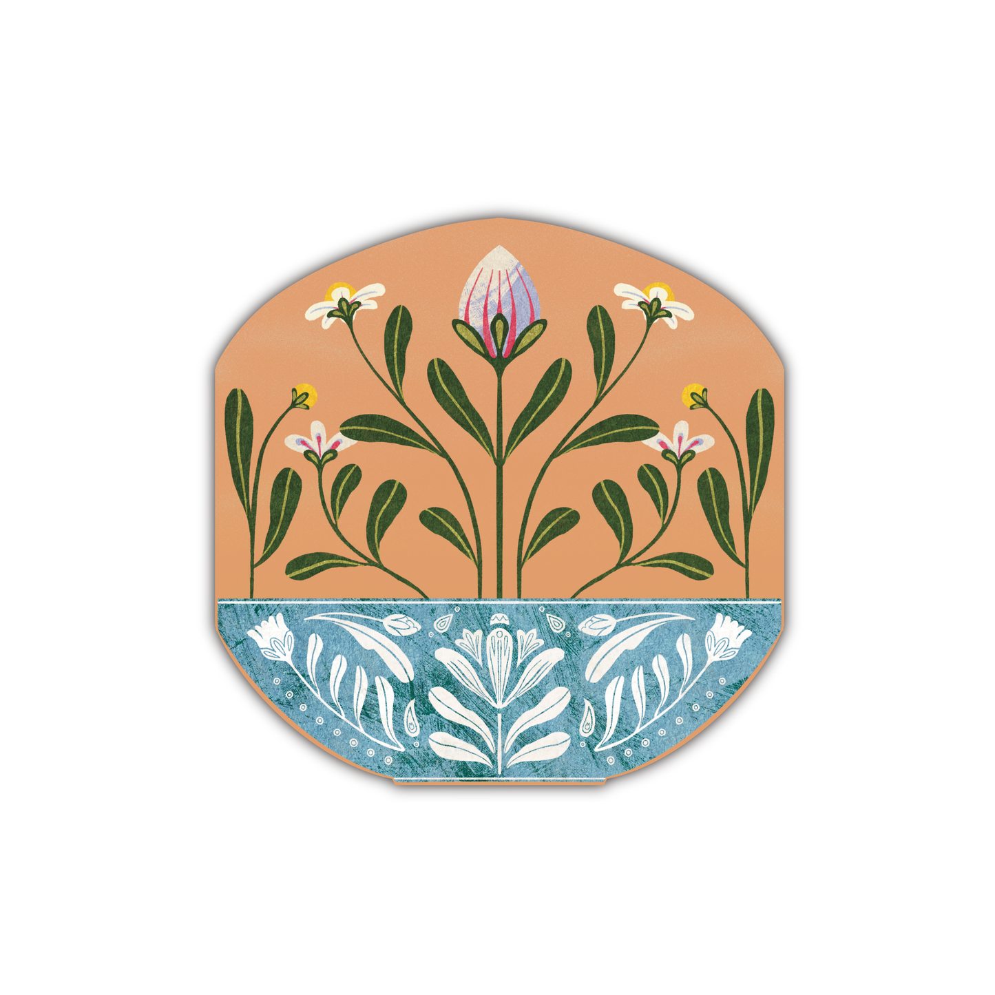 Floral Vase Sticker