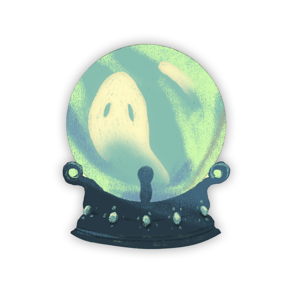 Crystal Ball Glossy Sticker
