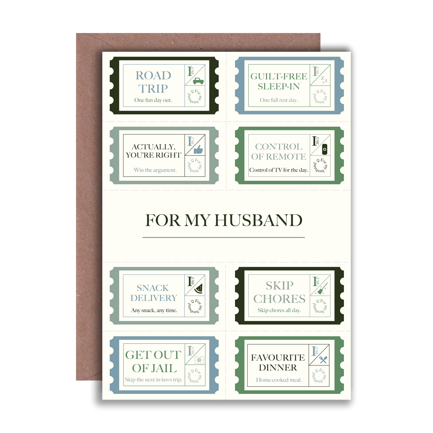 For my Husband Voucher Card