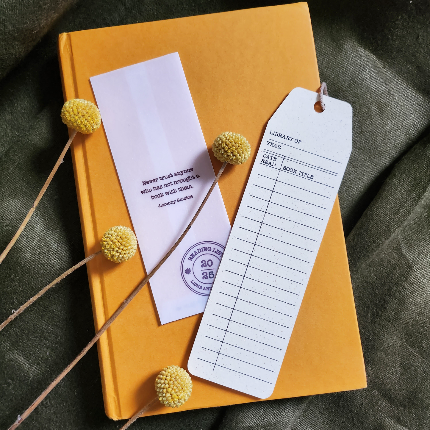 Reading List Bookmark 2025