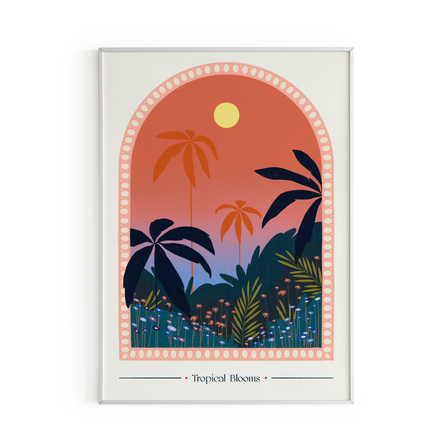 Tropical Blooms A4 Poster