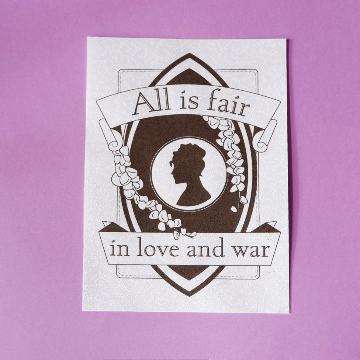 Bridgerton Inspired Print