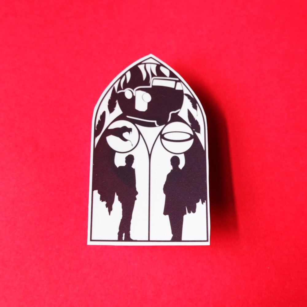 Good Omens Inspired Transparent Sticker