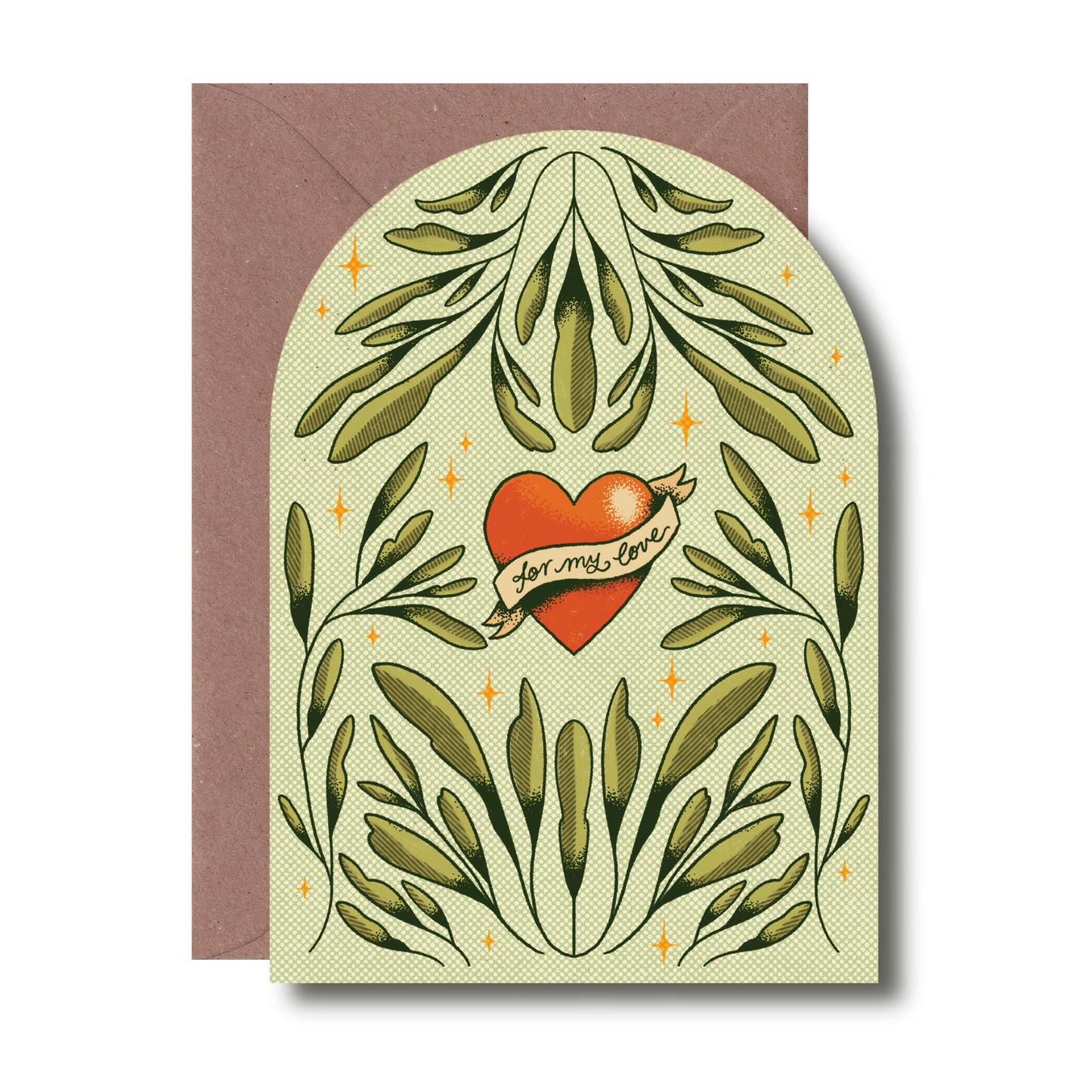 For My Love Valentine's Card