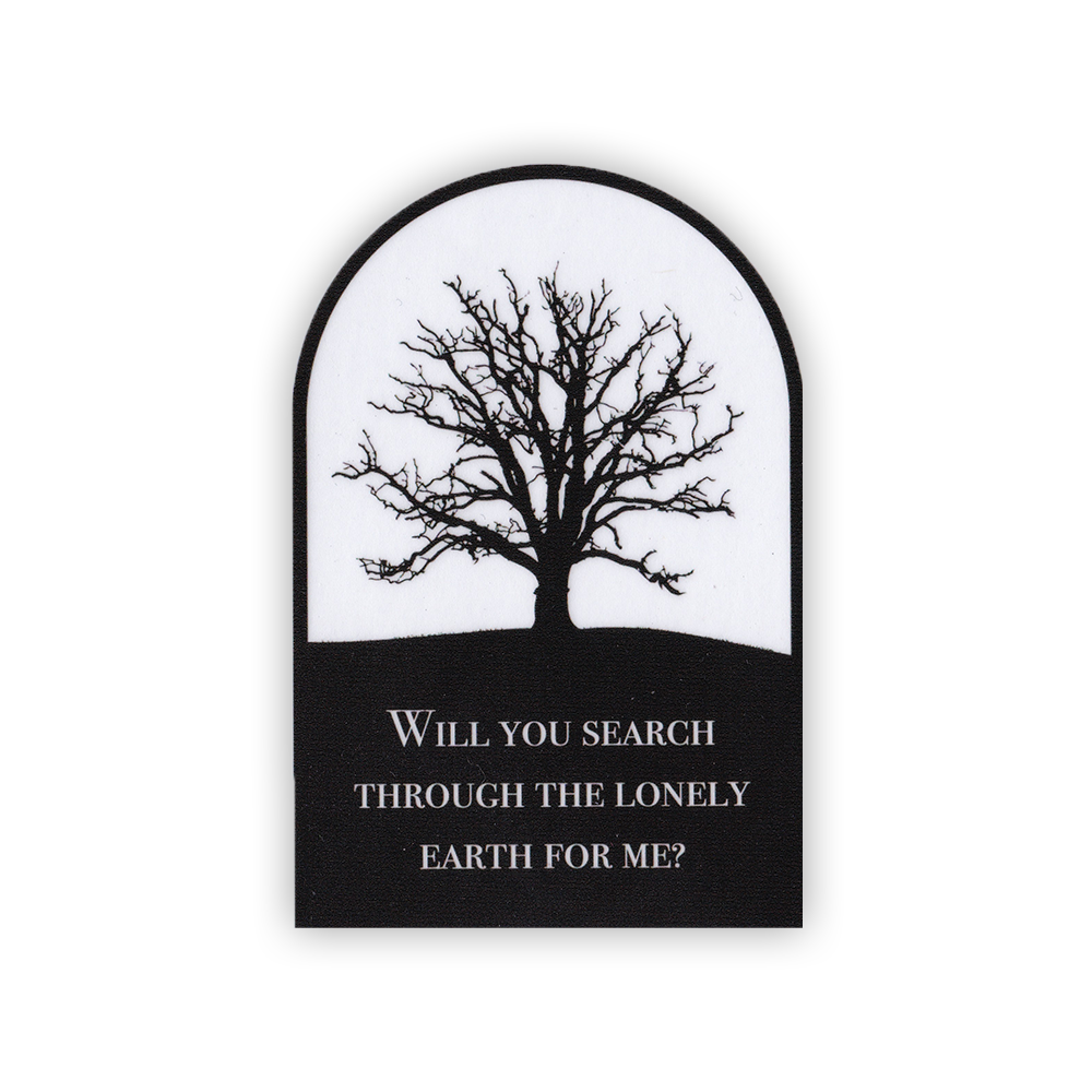 Lonely Earth Transparent Sticker