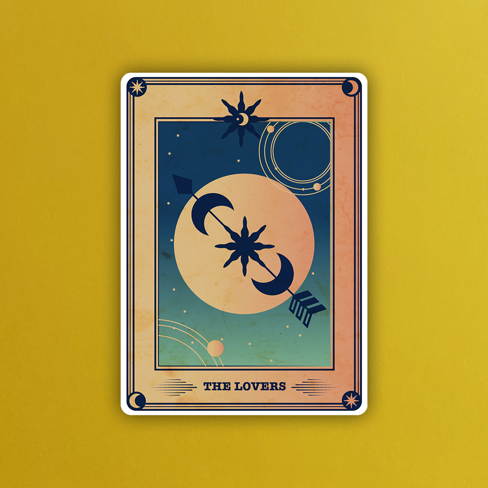 The lovers Sticker