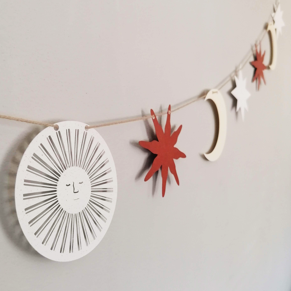 Sun and Moon Garland