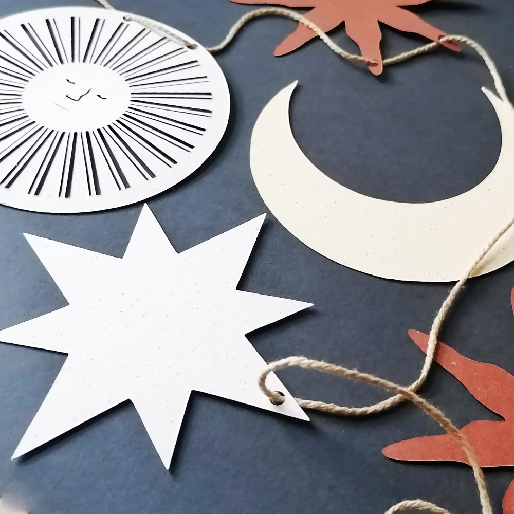 Sun and Moon Garland