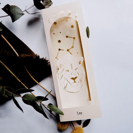 Leo zodiac 3D Bookmark