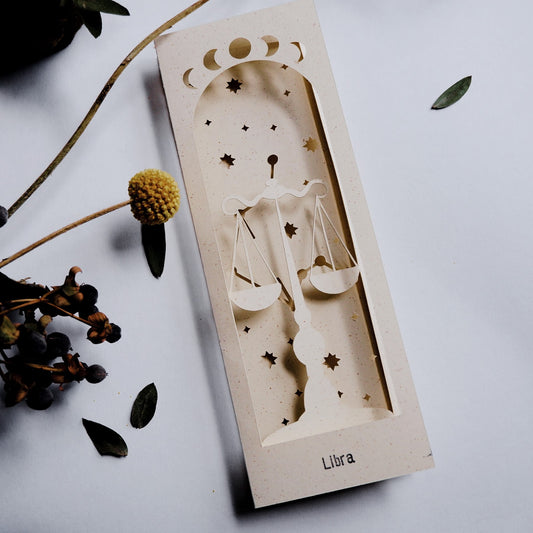 Libra zodiac 3D Bookmark