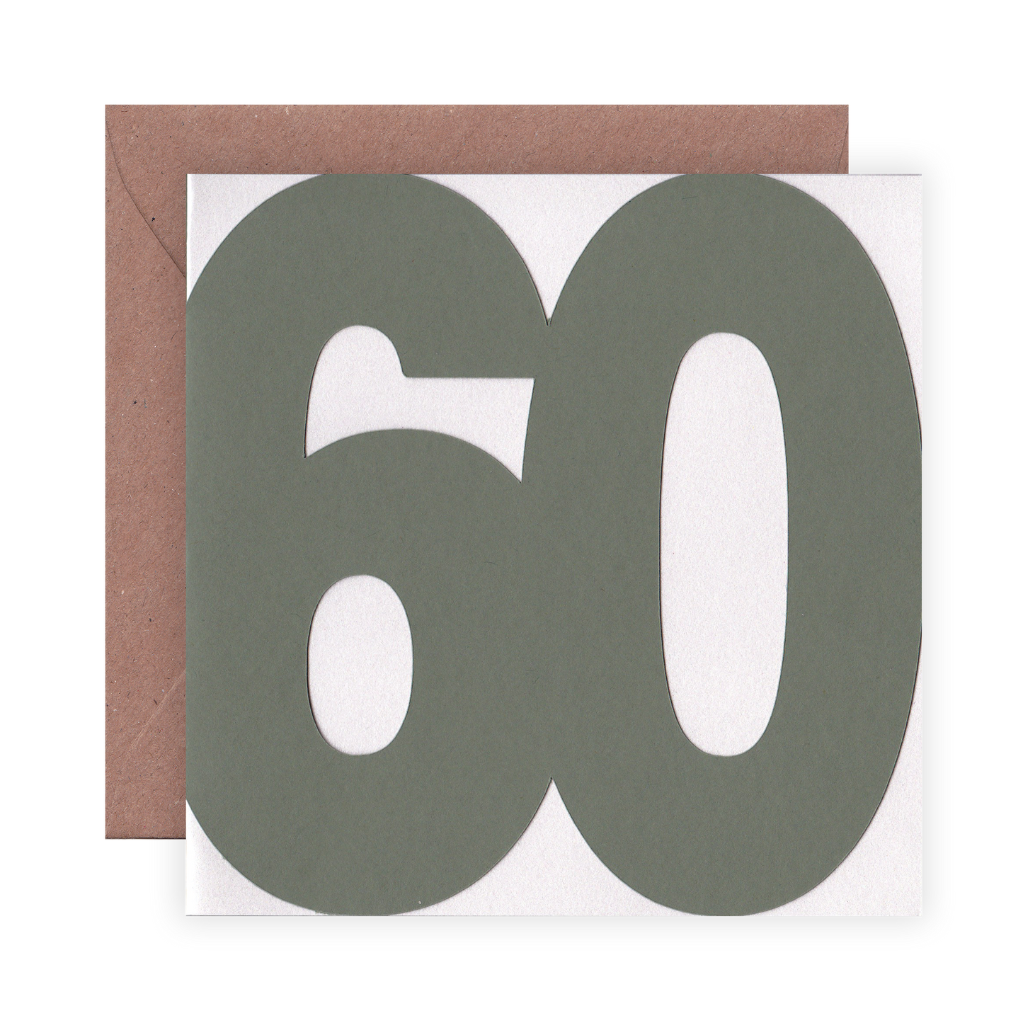 60th Birthday cut-out Card