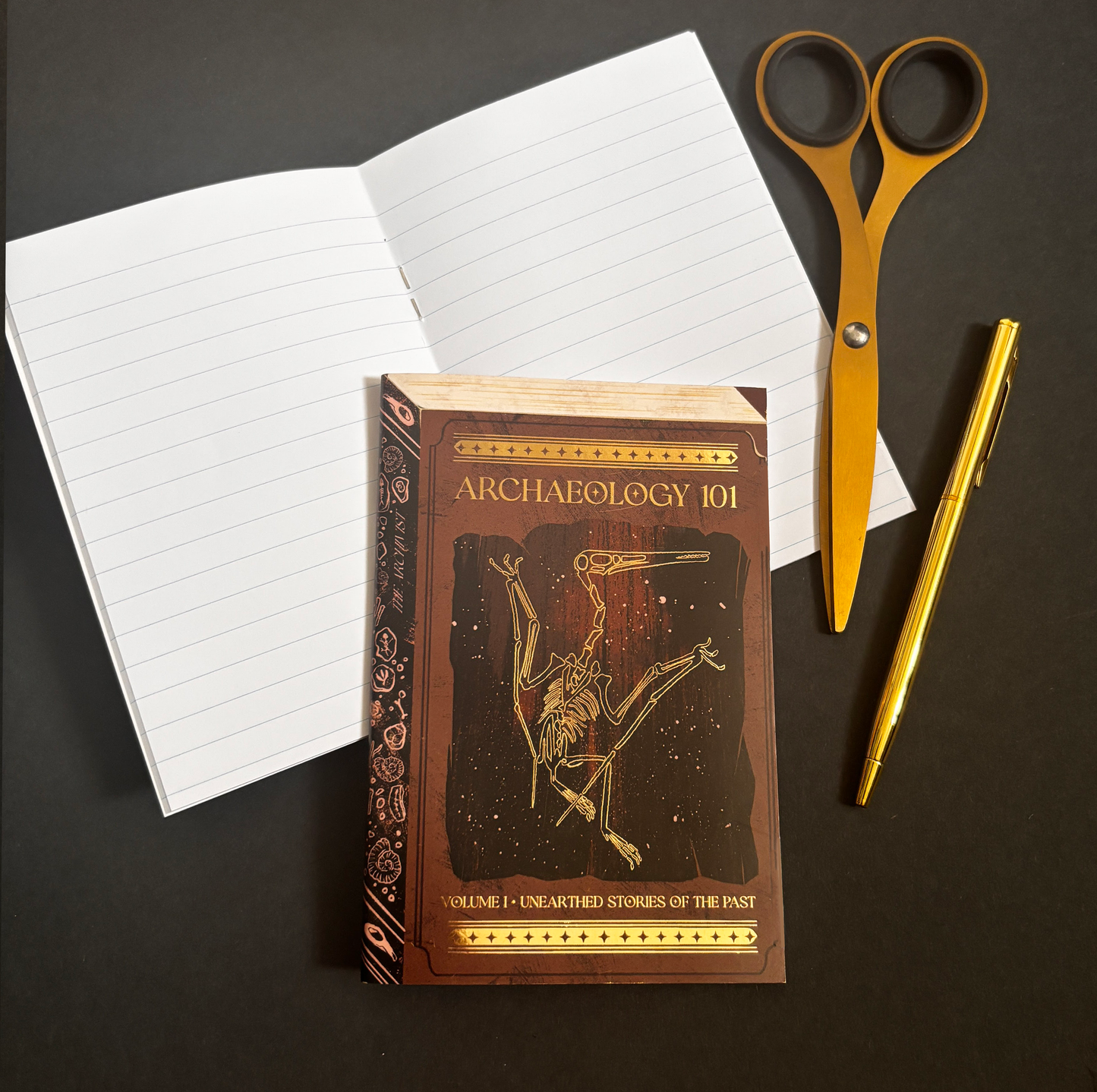 Archaeology 101 Foiled A6 Lined Notebook