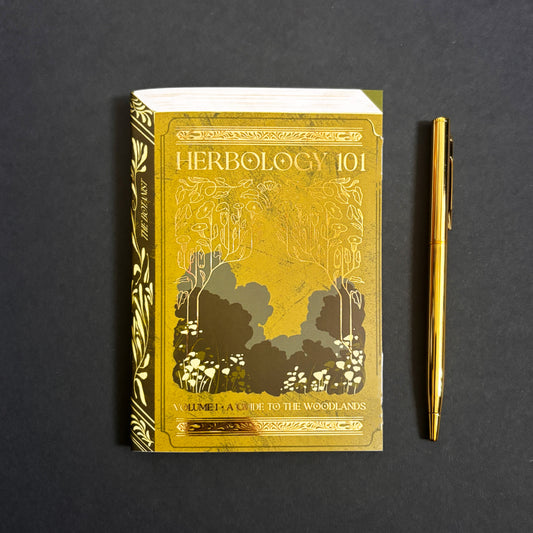 Herbology 101 Foiled A6 Lined Notebook