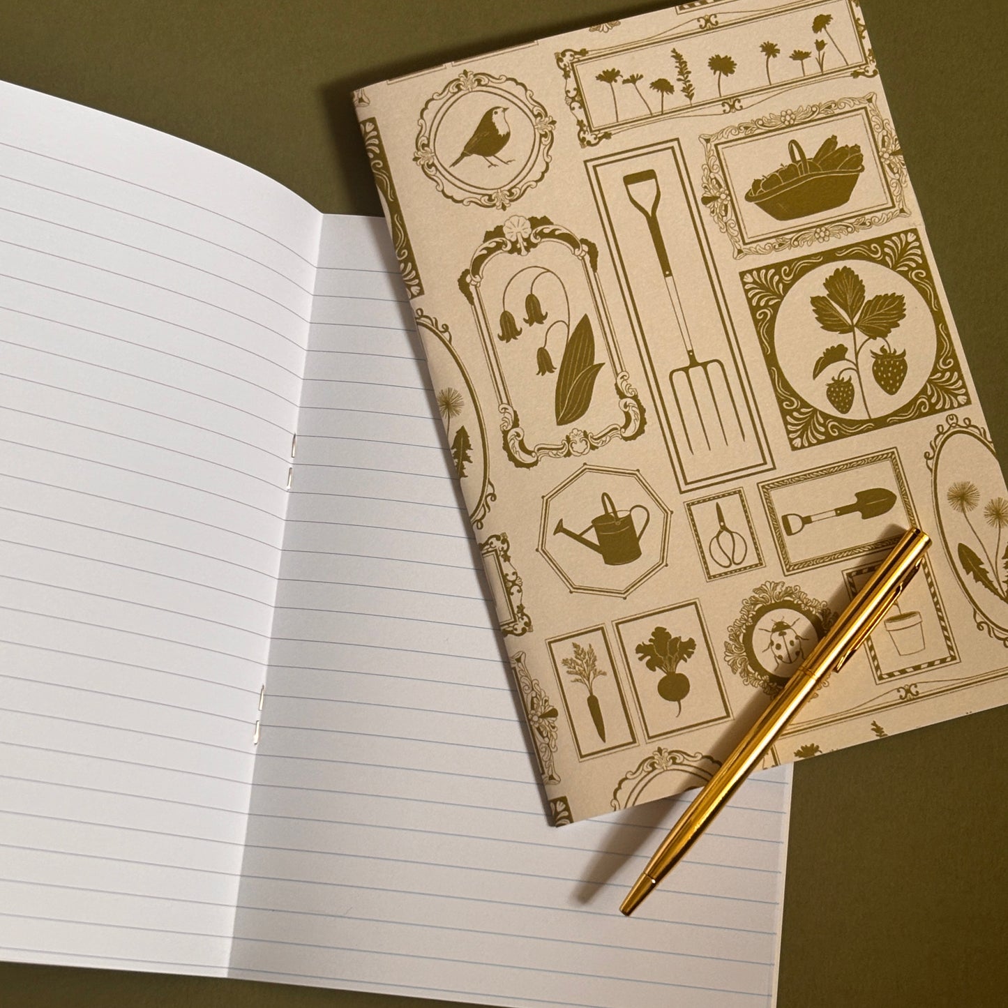 A5 Gardening Frames Lined Notebook