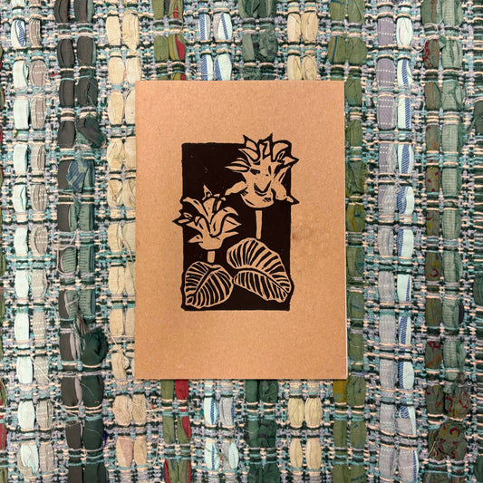 Botanical Handprinted Notebook