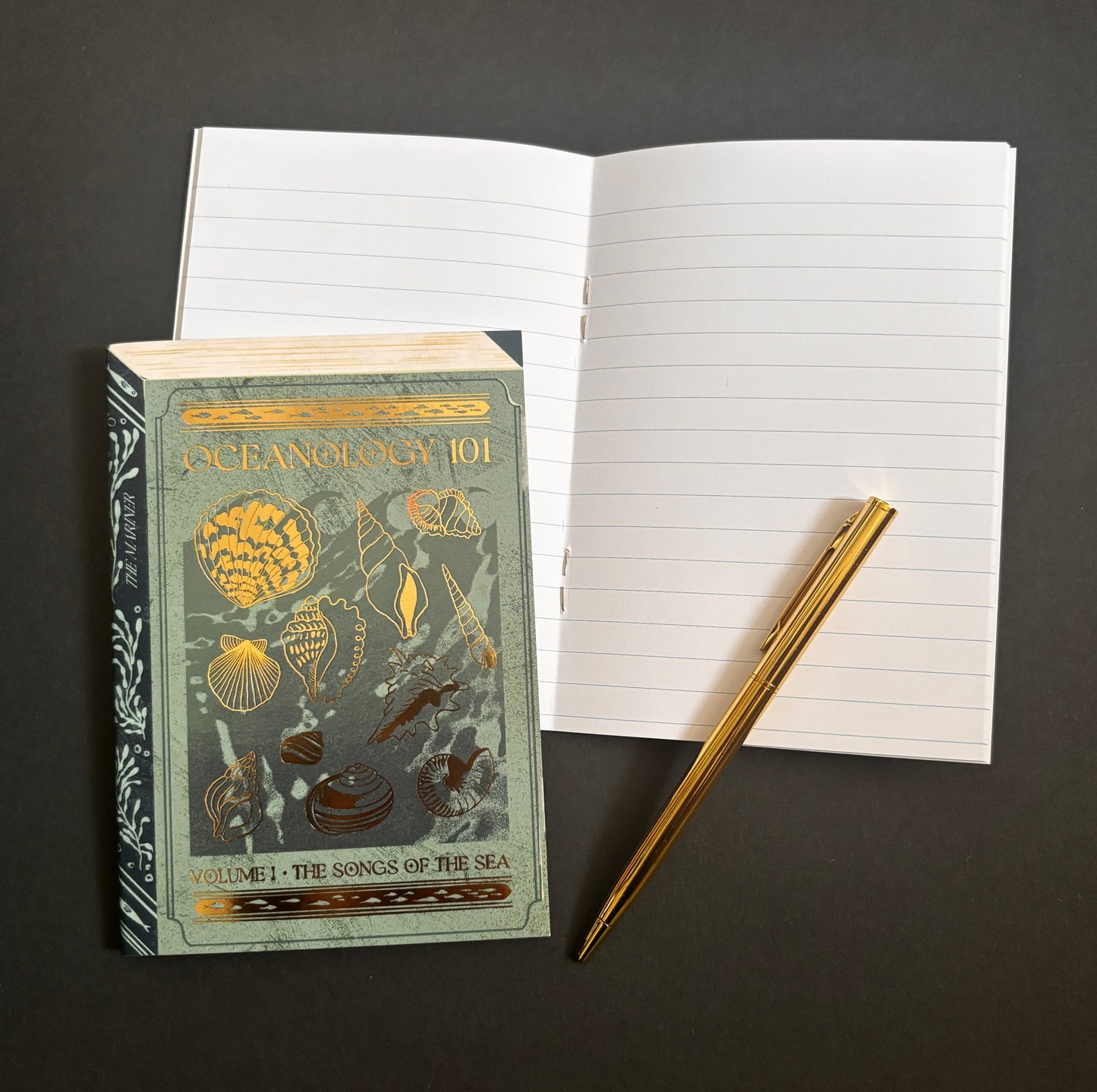 Oceanology 101 Foiled A6 Lined Notebook