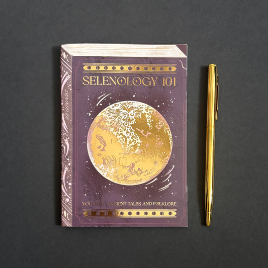 Selenology 101 Foiled A6 Lined Notebook