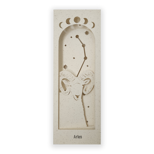 Aries zodiac 3D Bookmark