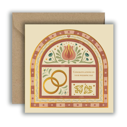 Congratulations on your Wedding Day Foiled Card