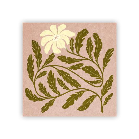 Sunlit Flower Glossy Sticker