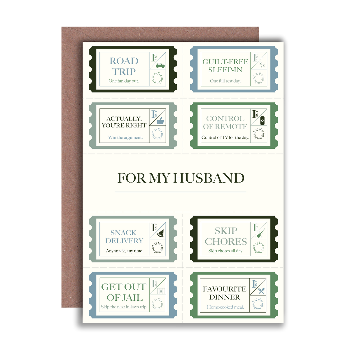 For my Husband Voucher Card