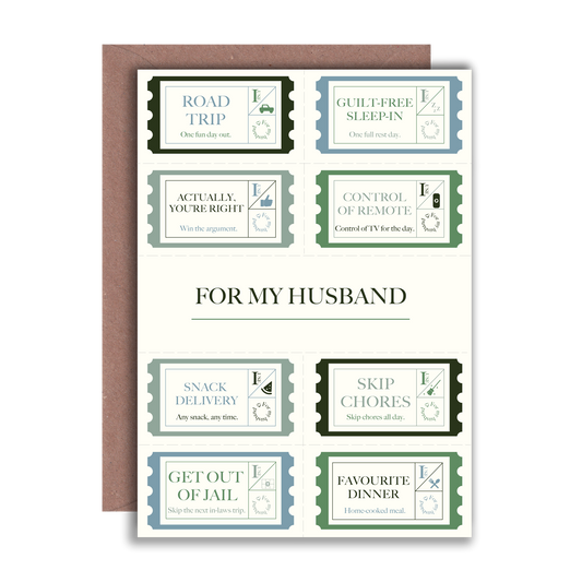 For my Husband Voucher Card