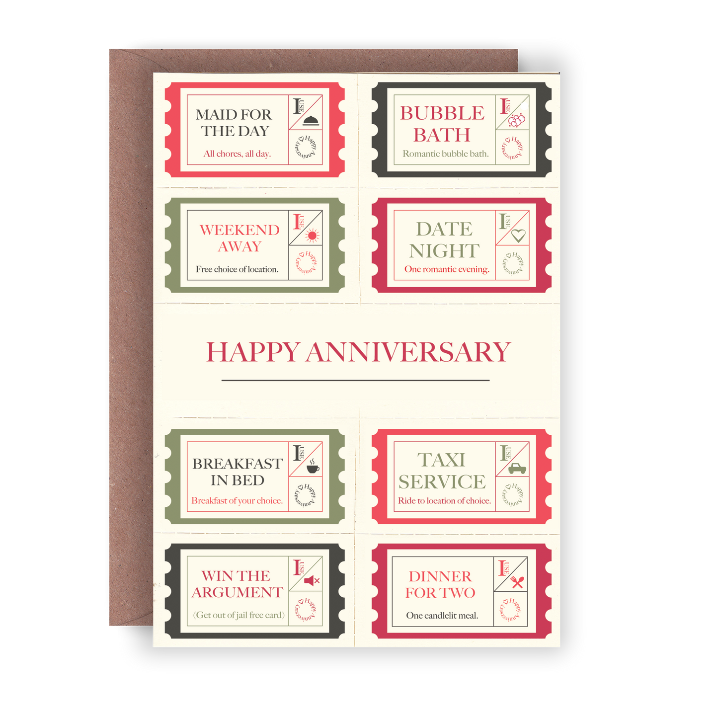 Happy Anniversary Voucher Card