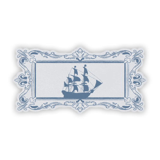 Pirate Ship Glossy Sticker