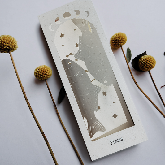 Pisces zodiac 3D Bookmark