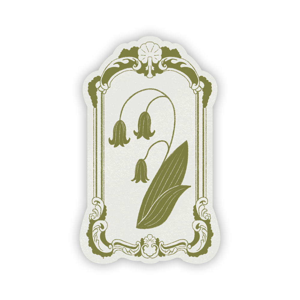 Snowdrop Flower Glossy Sticker