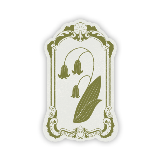 Snowdrop Flower Glossy Sticker