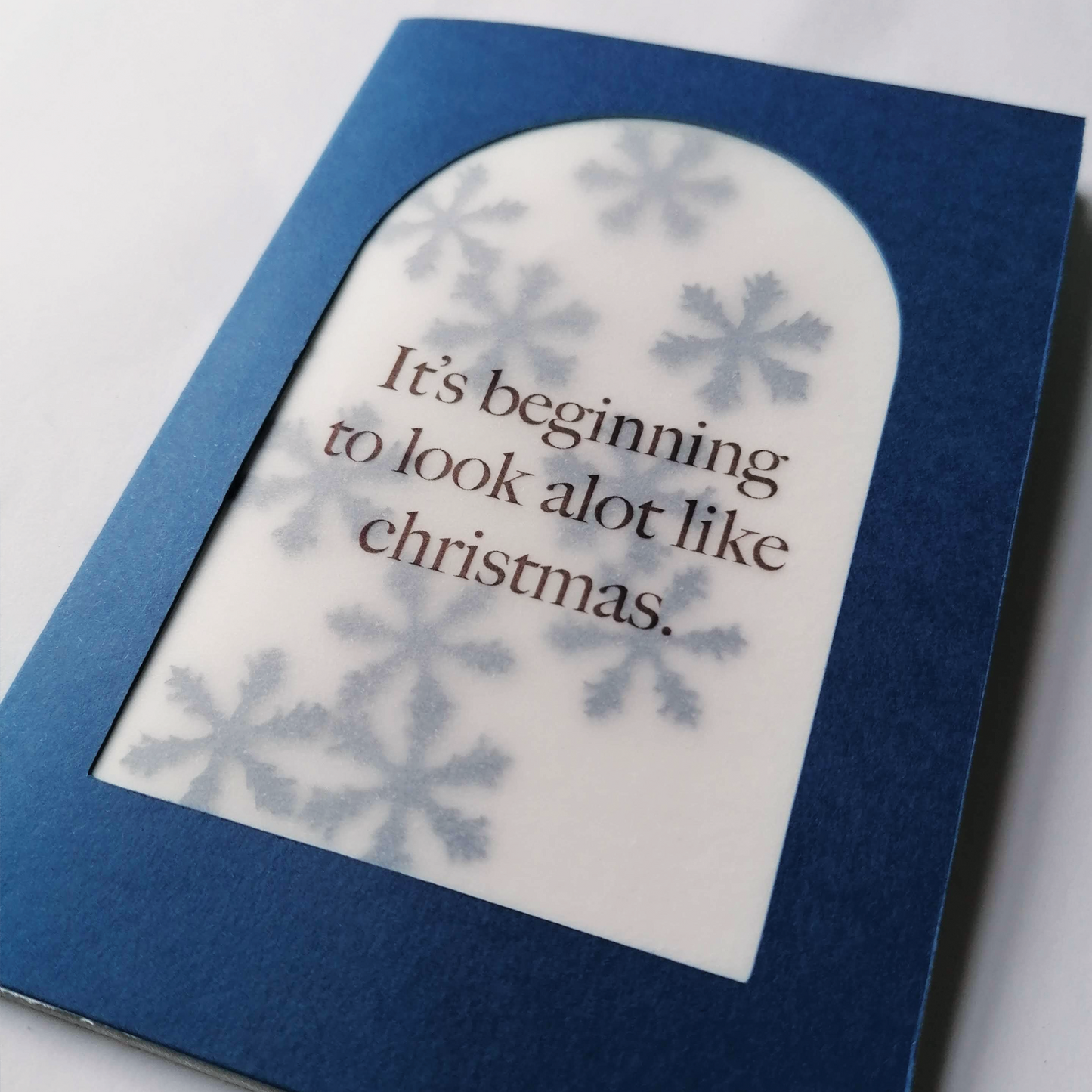 It's beginning to look alot like christmas - Paper Cut Greeting Card