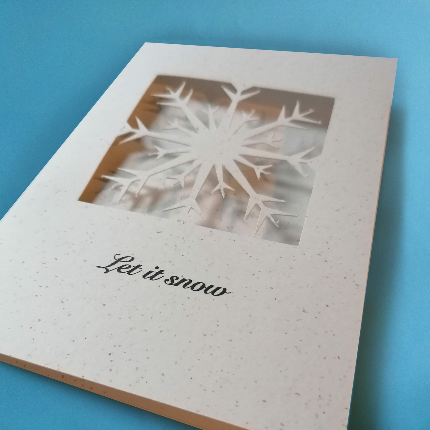 Let it Snow- Paper Cut Greeting Card