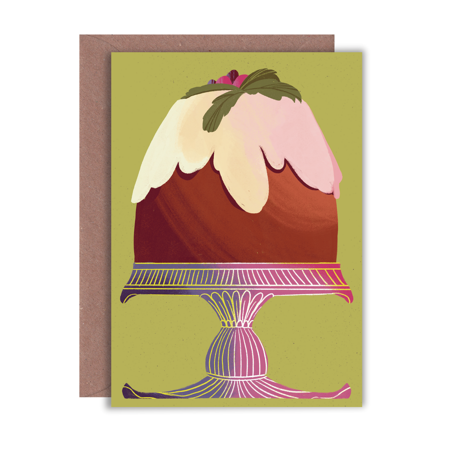 Christmas Pudding Greeting Card