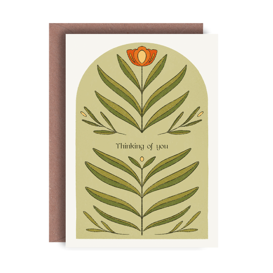 Thinking of You - Flower Greeting Card