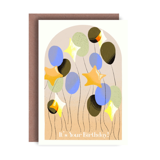 Birthday Balloons Greeting Card