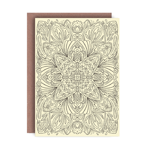 Detailed Mandala Greeting Card