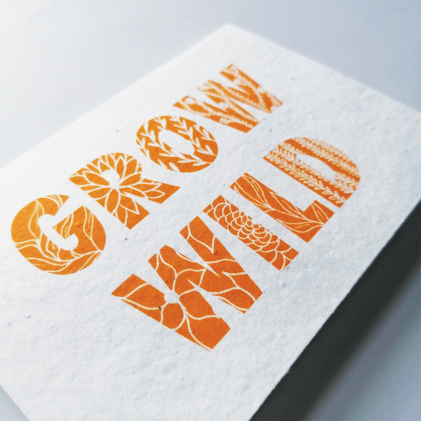 Grow Wild Plantable Greeting Card