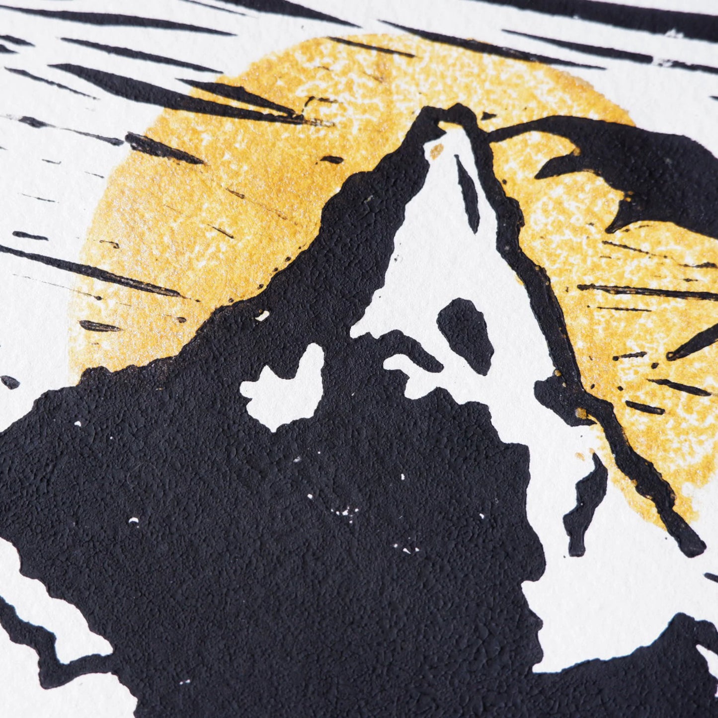 The hobbit inspired Lino Print
