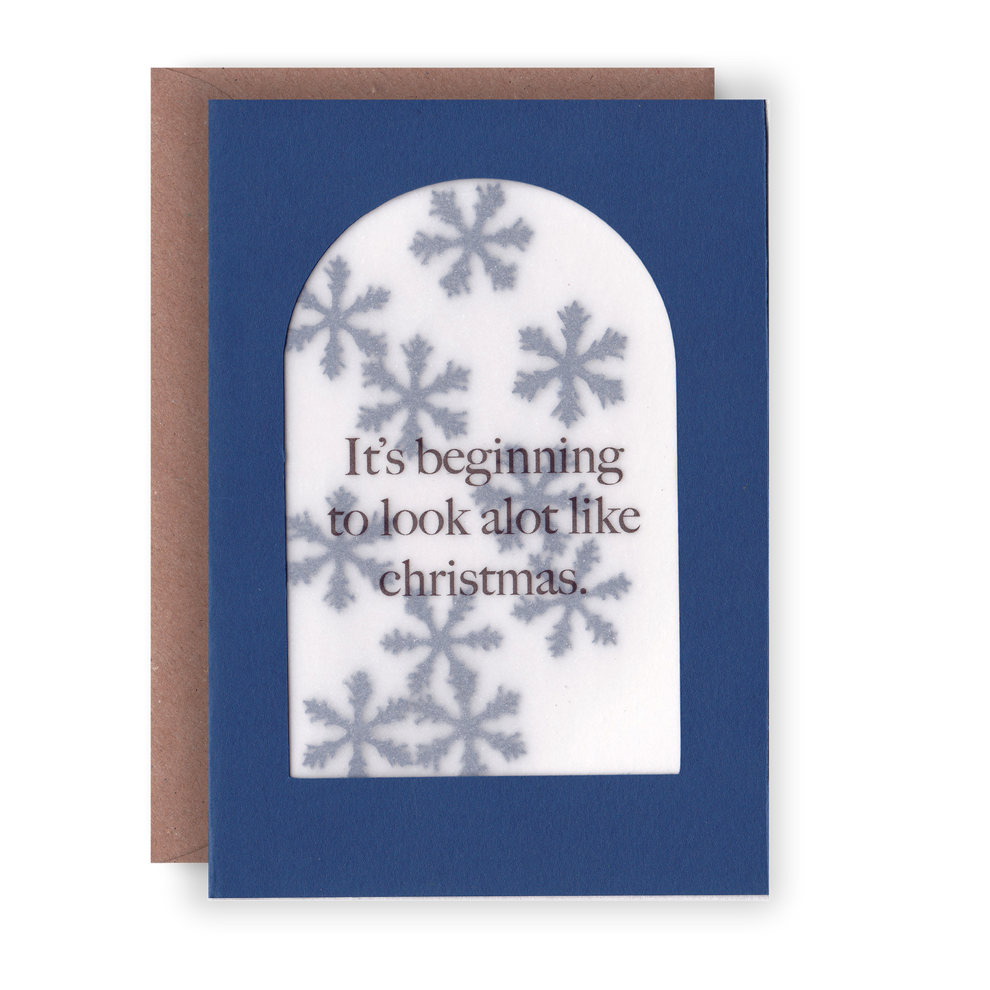 It's beginning to look alot like christmas - Paper Cut Greeting Card